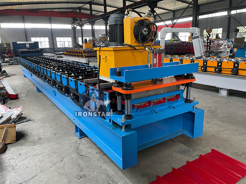 “3 Rib Trapezoidal IBR Roofing Sheet Roll Forming Machine With Tracking Cutting For Cote D'Ivoire”