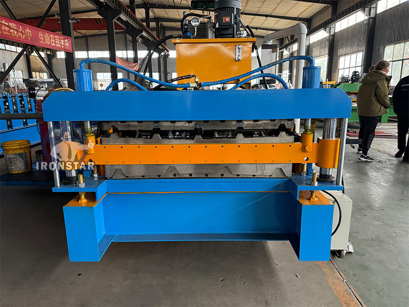 “Ironstar 5 Rib and 4 Rib Double Deck Roll Forming Machine 2 Layer Roofing Production Line Full Automatic High Efficiency Metal Roof Sheet Forming Equipment Cold Roll Forming ”