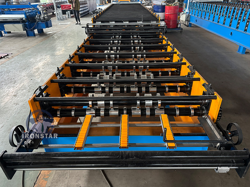 “Ironstar 5 Rib 4 Rib Trapezoidal Sheet Double Deck Roll Forming Machine 2 Layer Metal Roofing Sheet Equipment”