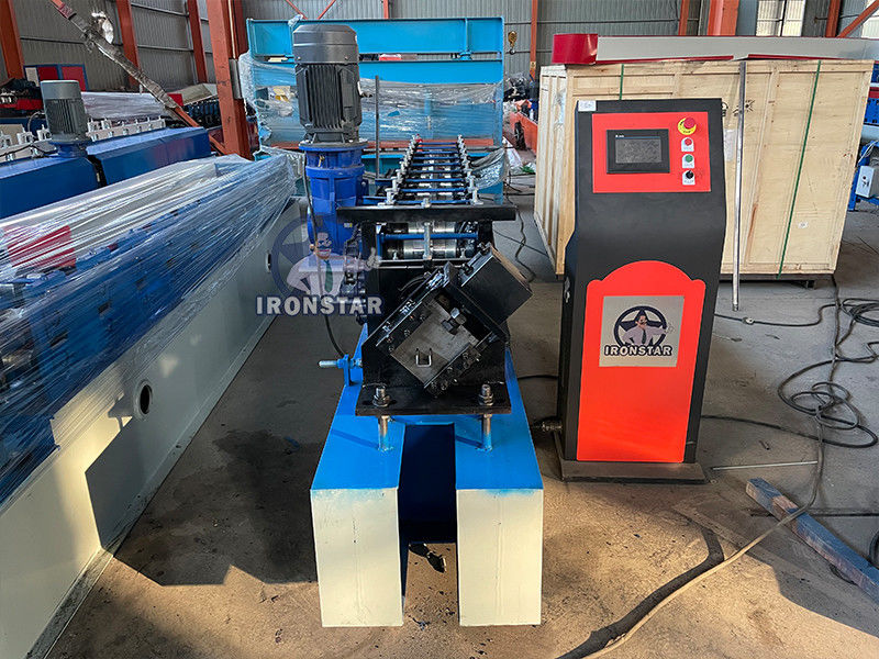 35*15mm and 35*30mm 10 Ga 2 sizes in 1 U purlin roll forming machine in America