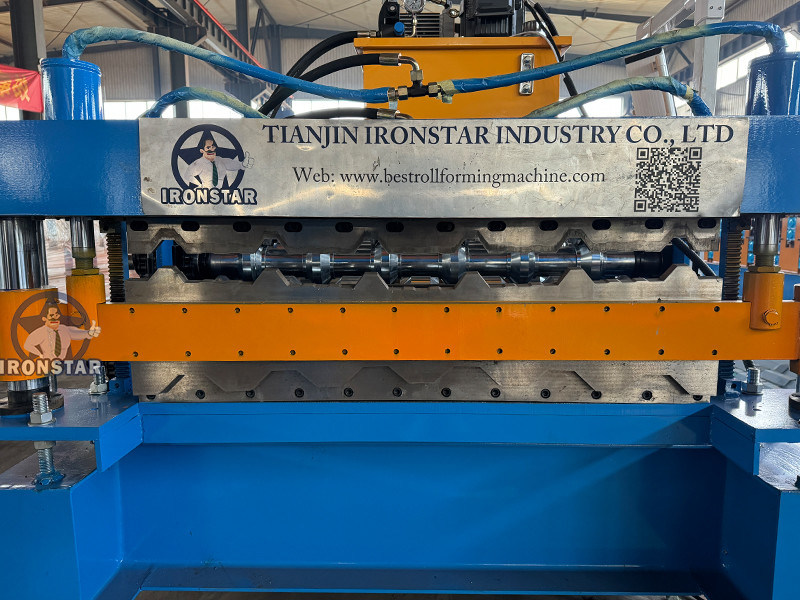 “Ironstar Full Automatic PLC Control 6 Rib and 6 Rib Trapezoidal Sheet Double Layer Roll Forming Machine 2 Layer Double Deck Metal Roofing Sheet Making Machine Production Line for America”